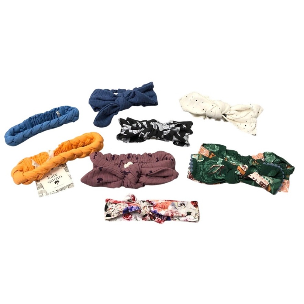 Kate Quinn Gigi and Max Headbands Girls S M Kids Multicolor Knotted Braided Lot
